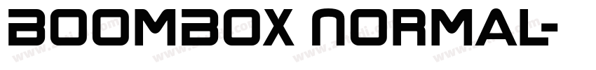 BoomBox Normal字体转换